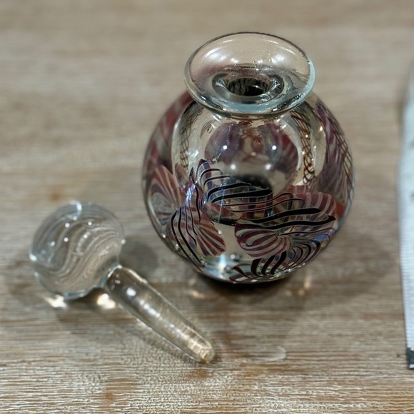 Vintage 1998 Henry Summa Art Glass Perfume Bottle, Paperweight Collection - Picture 6 of 6